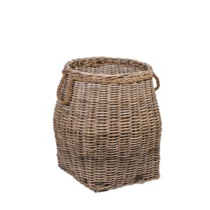 Korkea rottinkikori, harmaa